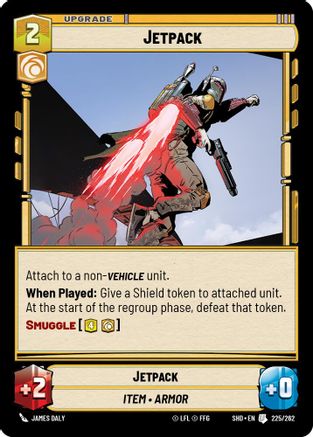 Jetpack (225/262) - Shadows of the Galaxy Foil - Premium Star Wars: Unlimited Single from Shadows of the Galaxy - Just $0.08! Shop now at Game Crave Tournament Store