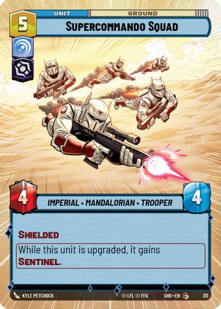 Supercommando Squad (Hyperspace) (311) - Shadows of the Galaxy Foil - Premium Star Wars: Unlimited Single from Shadows of the Galaxy - Just $0.08! Shop now at Game Crave Tournament Store