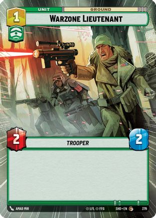 Warzone Lieutenant (Hyperspace) (379) - Shadows of the Galaxy - Premium Star Wars: Unlimited Single from Shadows of the Galaxy - Just $0.09! Shop now at Game Crave Tournament Store