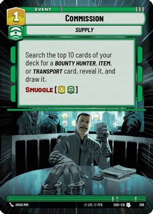 Commission (Hyperspace) (396) - Shadows of the Galaxy - Premium Star Wars: Unlimited Single from Shadows of the Galaxy - Just $0.08! Shop now at Game Crave Tournament Store