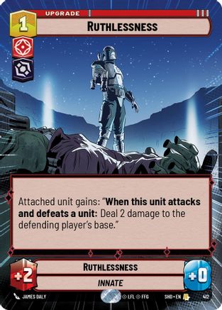 Ruthlessness (Hyperspace) (412) - Shadows of the Galaxy Foil - Premium Star Wars: Unlimited Single from Shadows of the Galaxy - Just $0.82! Shop now at Game Crave Tournament Store