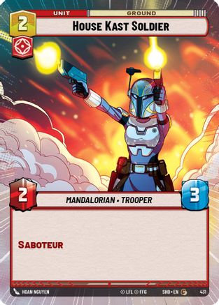 House Kast Soldier (Hyperspace) (431) - Shadows of the Galaxy Foil - Premium Star Wars: Unlimited Single from Shadows of the Galaxy - Just $0.12! Shop now at Game Crave Tournament Store