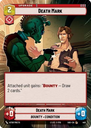 Death Mark (Hyperspace) (445) - Shadows of the Galaxy - Premium Star Wars: Unlimited Single from Shadows of the Galaxy - Just $0.09! Shop now at Game Crave Tournament Store