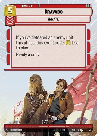 Bravado (Hyperspace) (451) - Shadows of the Galaxy - Premium Star Wars: Unlimited Single from Shadows of the Galaxy - Just $0.18! Shop now at Game Crave Tournament Store