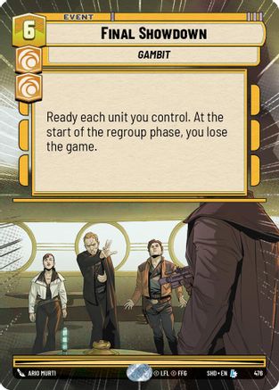 Final Showdown (Hyperspace) (476) - Shadows of the Galaxy Foil - Premium Star Wars: Unlimited Single from Shadows of the Galaxy - Just $1.13! Shop now at Game Crave Tournament Store