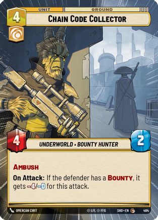 Chain Code Collector (Hyperspace) (484) - Shadows of the Galaxy - Premium Star Wars: Unlimited Single from Shadows of the Galaxy - Just $0.08! Shop now at Game Crave Tournament Store