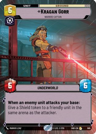 Kragan Gorr - Warbird Captain (Hyperspace) (505) - Shadows of the Galaxy Foil - Premium Star Wars: Unlimited Single from Shadows of the Galaxy - Just $0.87! Shop now at Game Crave Tournament Store