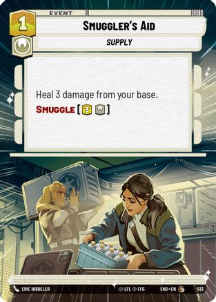Smuggler's Aid (Hyperspace) (513) - Shadows of the Galaxy Foil - Premium Star Wars: Unlimited Single from Shadows of the Galaxy - Just $0.09! Shop now at Game Crave Tournament Store