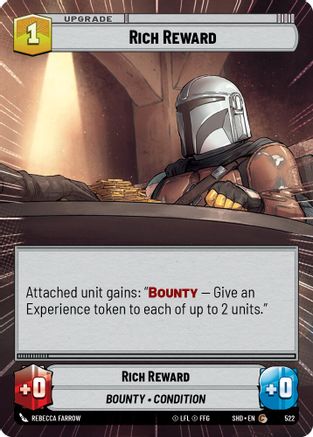 Rich Reward (Hyperspace) (522) - Shadows of the Galaxy Foil - Premium Star Wars: Unlimited Single from Shadows of the Galaxy - Just $0.08! Shop now at Game Crave Tournament Store