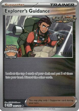 Explorer's Guidance - 147/162 (Regional Championships) [Staff] 147 - League & Championship Cards Reverse Holofoil