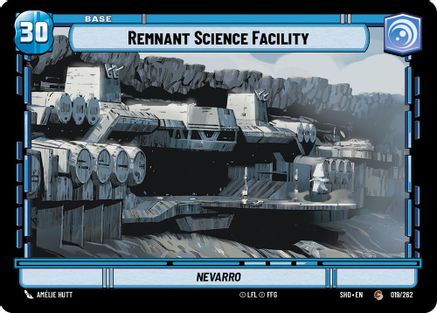 Remnant Science Facility // Shield (19 // T02) - Shadows of the Galaxy - Premium Star Wars: Unlimited Single from Shadows of the Galaxy - Just $0.08! Shop now at Game Crave Tournament Store