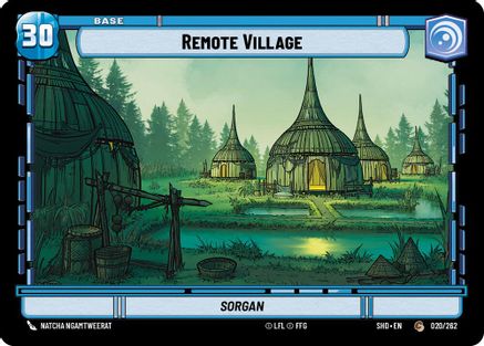 Remote Village // Shield (020 // T02) - Shadows of the Galaxy - Premium Star Wars: Unlimited Single from Shadows of the Galaxy - Just $0.08! Shop now at Game Crave Tournament Store