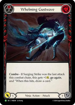 Whelming Gustwave (Red) - FAB249 (FAB249) - Flesh and Blood: Promo Cards Rainbow Foil