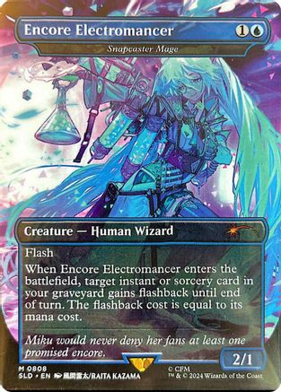 Encore Electromancer - Snapcaster Mage (Rainbow Foil) (SLD-808) - Secret Lair Drop Series Foil - Premium MTG Single from Wizards of the Coast - Just $303.05! Shop now at Game Crave Tournament Store