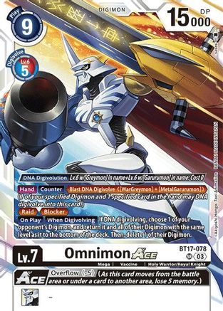 Omnimon ACE (BT17-078) - Secret Crisis Foil - Premium Digimon Single from Bandai - Just $6.74! Shop now at Game Crave Tournament Store