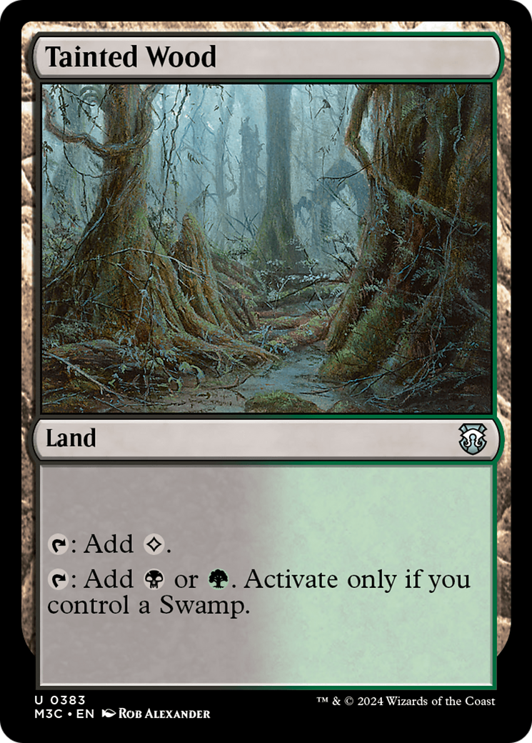 Tainted Wood (M3C-383) - Modern Horizons 3 Commander Foil - Premium MTG Single from Wizards of the Coast - Just $0.25! Shop now at Game Crave Tournament Store