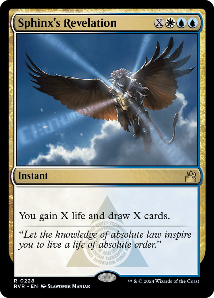 Sphinx's Revelation (RVR-228) - Ravnica Remastered - Premium MTG Single from Wizards of the Coast - Just $1.46! Shop now at Game Crave Tournament Store