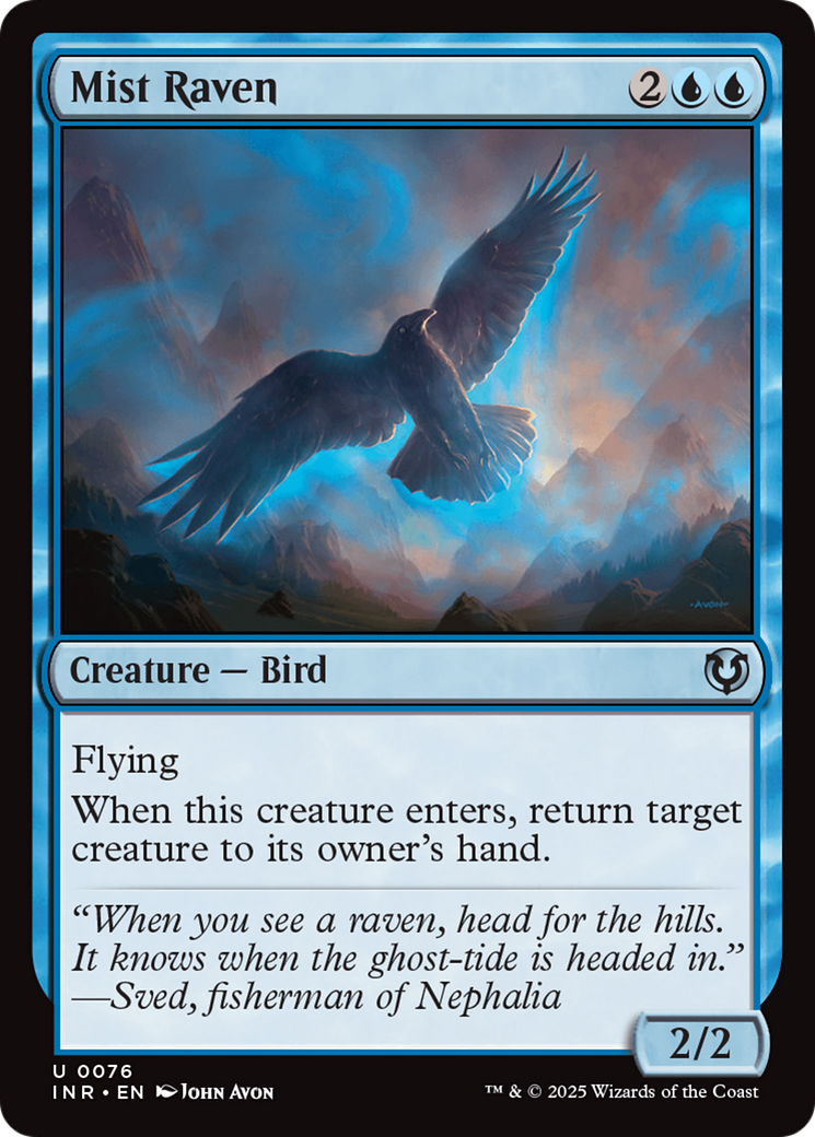 Mist Raven (-076) - Innistrad Remastered - Premium MTG Single from Wizards of the Coast - Just $0.25! Shop now at Game Crave Tournament Store