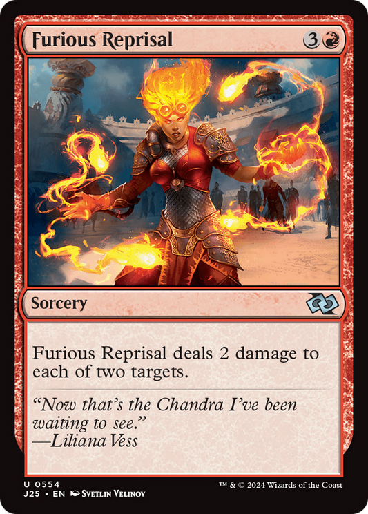 Furious Reprisal (J25-554) - Foundations Jumpstart - Premium MTG Single from Wizards of the Coast - Just $0.25! Shop now at Game Crave Tournament Store