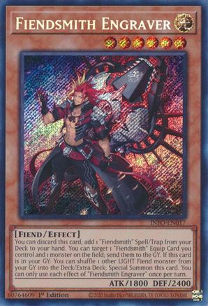 Fiendsmith Engraver (INFO-EN017) - The Infinite Forbidden 1st Edition - Premium Yugioh Single from Konami - Just $6.21! Shop now at Game Crave Tournament Store