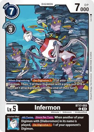 Infermon (BT17-055) - Secret Crisis - Premium Digimon Single from Bandai - Just $0.25! Shop now at Game Crave Tournament Store