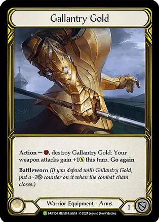 Gallantry Gold (Golden) (FAB104) - Flesh and Blood: Promo Cards