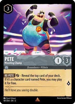 Pete - Wrestling Champ (187/204) - Shimmering Skies - Premium Lorcana Single from Shimmering Skies - Just $0.25! Shop now at Game Crave Tournament Store