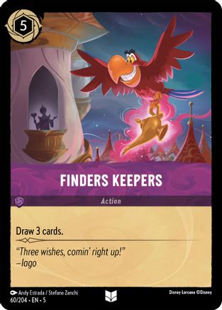 Finders Keepers (60/204) - Shimmering Skies - Premium Lorcana Single from Shimmering Skies - Just $0.25! Shop now at Game Crave Tournament Store