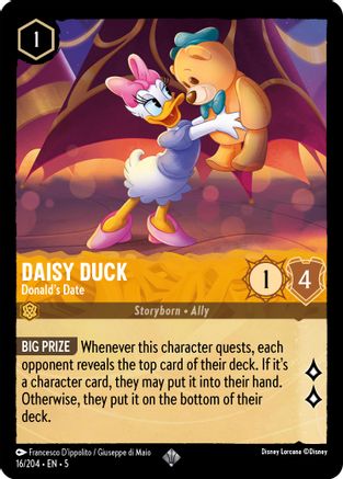 Daisy Duck - Donald's Date (16/204) - Shimmering Skies - Premium Lorcana Single from Shimmering Skies - Just $6.71! Shop now at Game Crave Tournament Store
