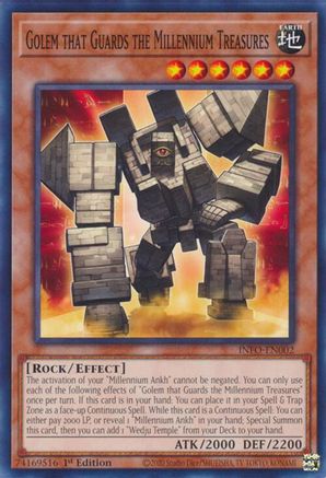 Golem that Guards the Millennium Treasures (INFO-EN002) - The Infinite Forbidden 1st Edition - Premium Yugioh Single from Konami - Just $0.25! Shop now at Game Crave Tournament Store