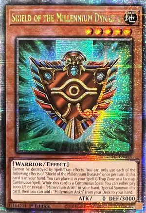 Shield of the Millennium Dynasty (Quarter Century Secret Rare) (INFO-EN003) - The Infinite Forbidden 1st Edition - Premium Yugioh Single from Konami - Just $26.29! Shop now at Game Crave Tournament Store