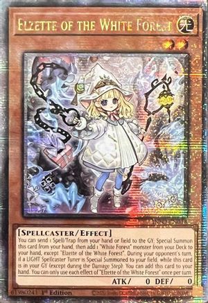 Elzette of the White Forest (Quarter Century Secret Rare) (INFO-EN014) - The Infinite Forbidden 1st Edition - Premium Yugioh Single from Konami - Just $118.63! Shop now at Game Crave Tournament Store