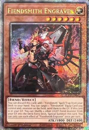 Fiendsmith Engraver (Quarter Century Secret Rare) (INFO-EN017) - The Infinite Forbidden 1st Edition - Premium Yugioh Single from Konami - Just $109.72! Shop now at Game Crave Tournament Store