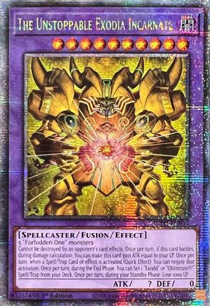 The Unstoppable Exodia Incarnate (Quarter Century Secret Rare) (INFO-EN033) - The Infinite Forbidden 1st Edition - Premium Yugioh Single from Konami - Just $53.23! Shop now at Game Crave Tournament Store