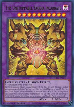 The Unstoppable Exodia Incarnate (INFO-EN033) - The Infinite Forbidden 1st Edition - Premium Yugioh Single from Konami - Just $2.49! Shop now at Game Crave Tournament Store