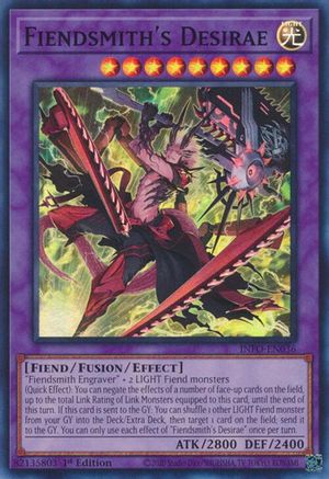 Fiendsmith's Desirae (INFO-EN036) - The Infinite Forbidden 1st Edition - Premium Yugioh Single from Konami - Just $0.25! Shop now at Game Crave Tournament Store