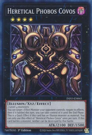 Heretical Phobos Covos (INFO-EN045) - The Infinite Forbidden 1st Edition - Premium Yugioh Single from Konami - Just $0.25! Shop now at Game Crave Tournament Store