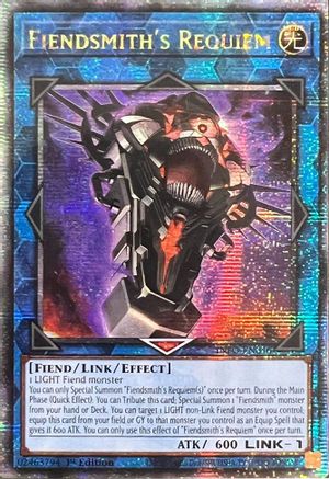 Fiendsmith's Requiem (Quarter Century Secret Rare) (INFO-EN046) - The Infinite Forbidden 1st Edition - Premium Yugioh Single from Konami - Just $56.10! Shop now at Game Crave Tournament Store