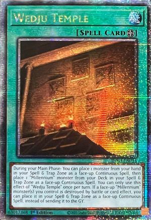 Wedju Temple (Quarter Century Secret Rare) (INFO-EN054) - The Infinite Forbidden 1st Edition - Premium Yugioh Single from Konami - Just $17.37! Shop now at Game Crave Tournament Store