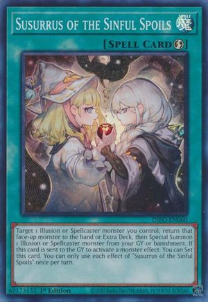 Susurrus of the Sinful Spoils (INFO-EN060) - The Infinite Forbidden 1st Edition - Premium Yugioh Single from Konami - Just $0.25! Shop now at Game Crave Tournament Store
