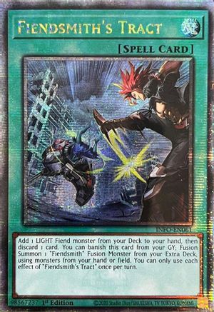 Fiendsmith's Tract (Quarter Century Secret Rare) (INFO-EN061) - The Infinite Forbidden 1st Edition - Premium Yugioh Single from Konami - Just $77.22! Shop now at Game Crave Tournament Store