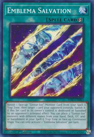 Emblema Salvation (INFO-EN063) - The Infinite Forbidden 1st Edition - Premium Yugioh Single from Konami - Just $0.25! Shop now at Game Crave Tournament Store