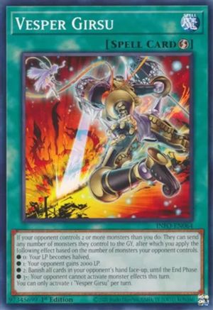 Vesper Girsu (INFO-EN064) - The Infinite Forbidden 1st Edition - Premium Yugioh Single from Konami - Just $0.25! Shop now at Game Crave Tournament Store