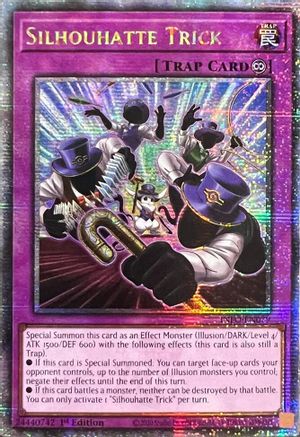 Silhouhatte Trick (Quarter Century Secret Rare) (INFO-EN079) - The Infinite Forbidden 1st Edition - Premium Yugioh Single from Konami - Just $12.94! Shop now at Game Crave Tournament Store