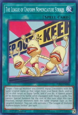 The League of Uniform Nomenclature Strikes (INFO-EN086) - The Infinite Forbidden 1st Edition - Premium Yugioh Single from Konami - Just $0.25! Shop now at Game Crave Tournament Store