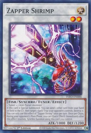 Zapper Shrimp (INFO-EN088) - The Infinite Forbidden 1st Edition - Premium Yugioh Single from Konami - Just $0.25! Shop now at Game Crave Tournament Store
