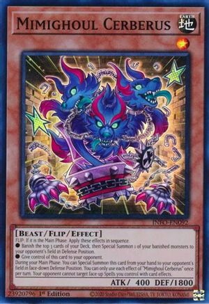 Mimighoul Cerberus (INFO-EN092) - The Infinite Forbidden 1st Edition - Premium Yugioh Single from Konami - Just $0.25! Shop now at Game Crave Tournament Store