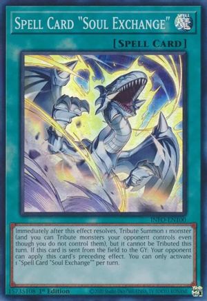 Spell Card "Soul Exchange" (INFO-EN100) - The Infinite Forbidden 1st Edition - Premium Yugioh Single from Konami - Just $0.42! Shop now at Game Crave Tournament Store