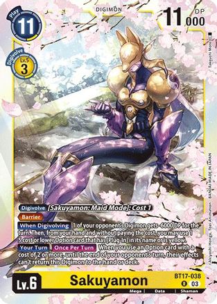 Sakuyamon (BT17-038) - Secret Crisis Foil - Premium Digimon Single from Bandai - Just $0.71! Shop now at Game Crave Tournament Store