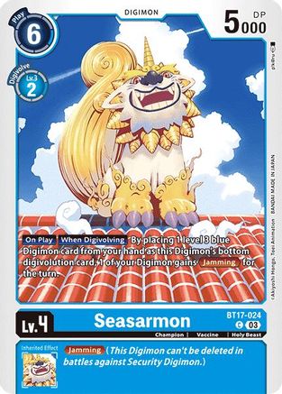 Seasarmon (BT17-024) - Secret Crisis - Premium Digimon Single from Bandai - Just $0.25! Shop now at Game Crave Tournament Store
